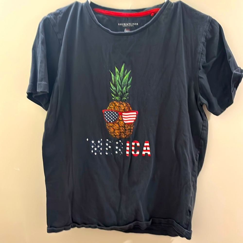 Denim & Flower graphic t-shirt